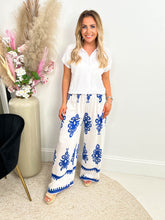 The Alessia - Floral Print Wide Leg Trousers